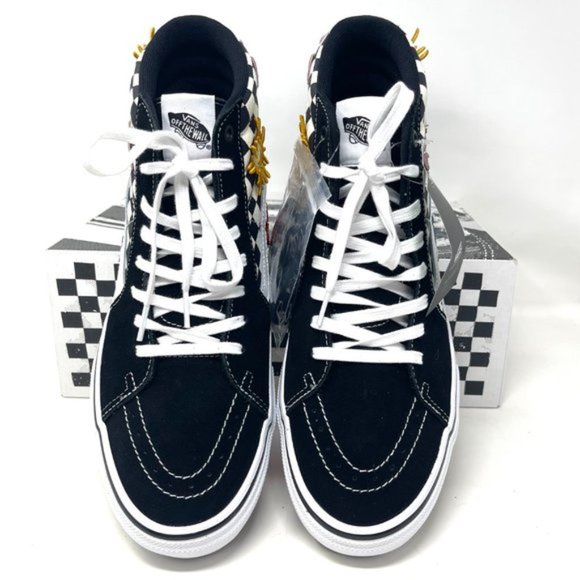 💖MEGA SALE💖Vans Sk8 Hi Men  Checkered Black White Skate Sun   VN0A5FCC89C - Picture 8 of 11